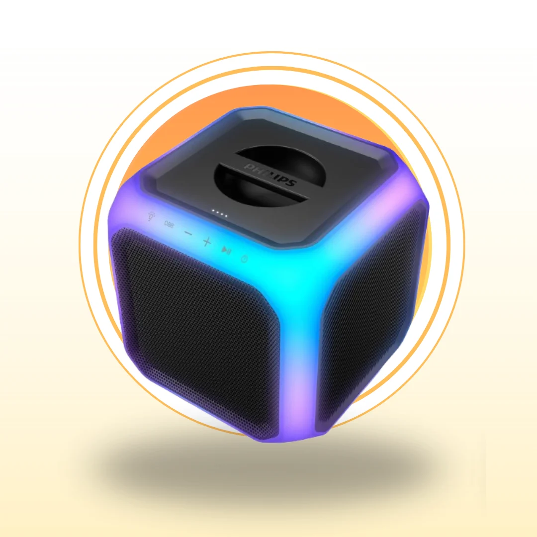 Parlante Bluetooth Philips Party Cube TAX7207 Karaoke 80w
