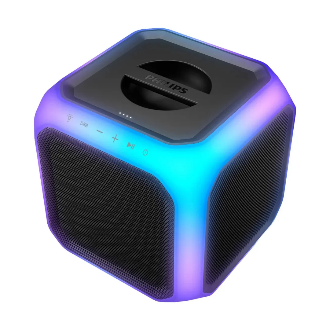 Parlante Bluetooth Philips Party Cube TAX7207 Karaoke 80w