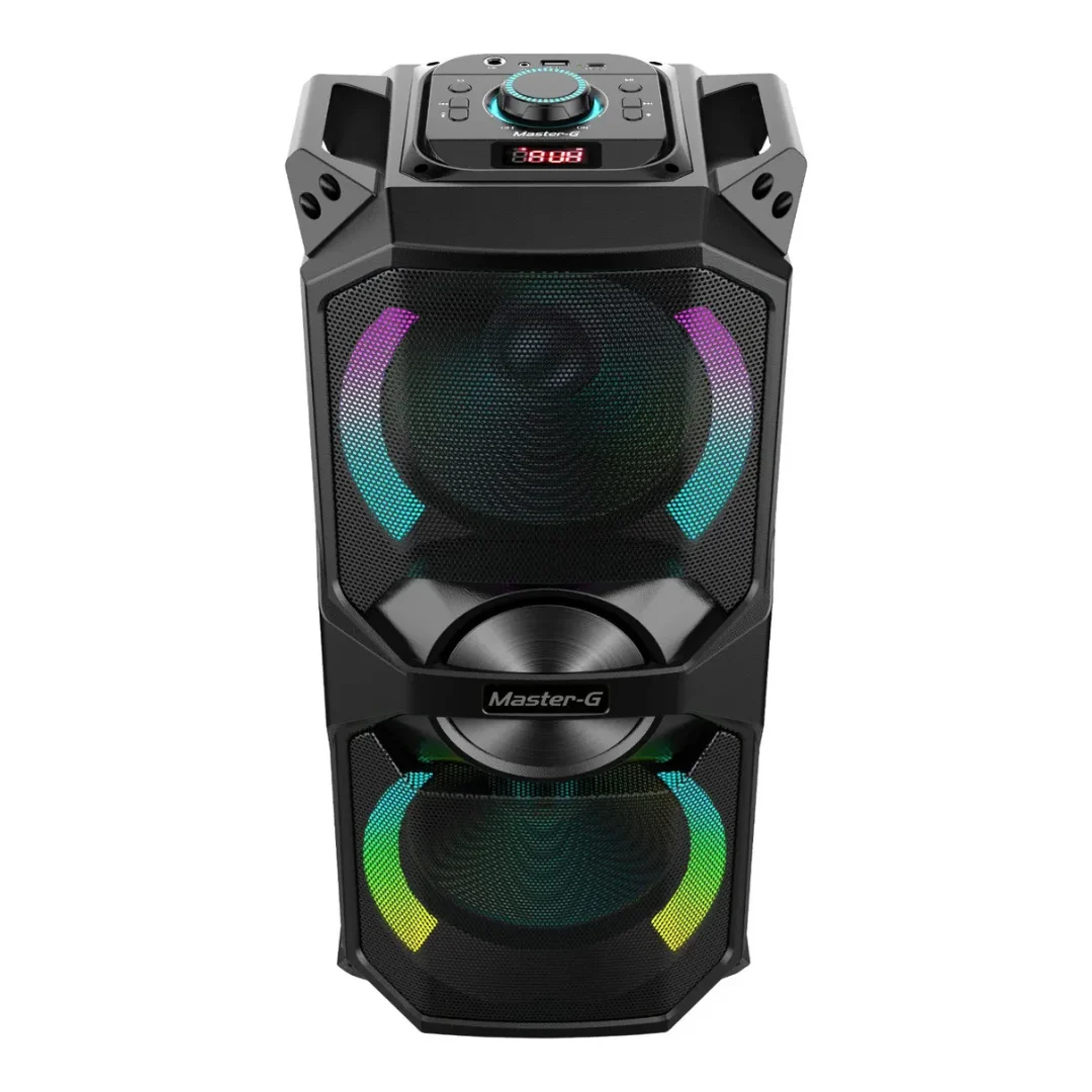 Parlante Karaoke Bluetooth V5.3 MGLUXOR 6,5 X2 Con Micrófono