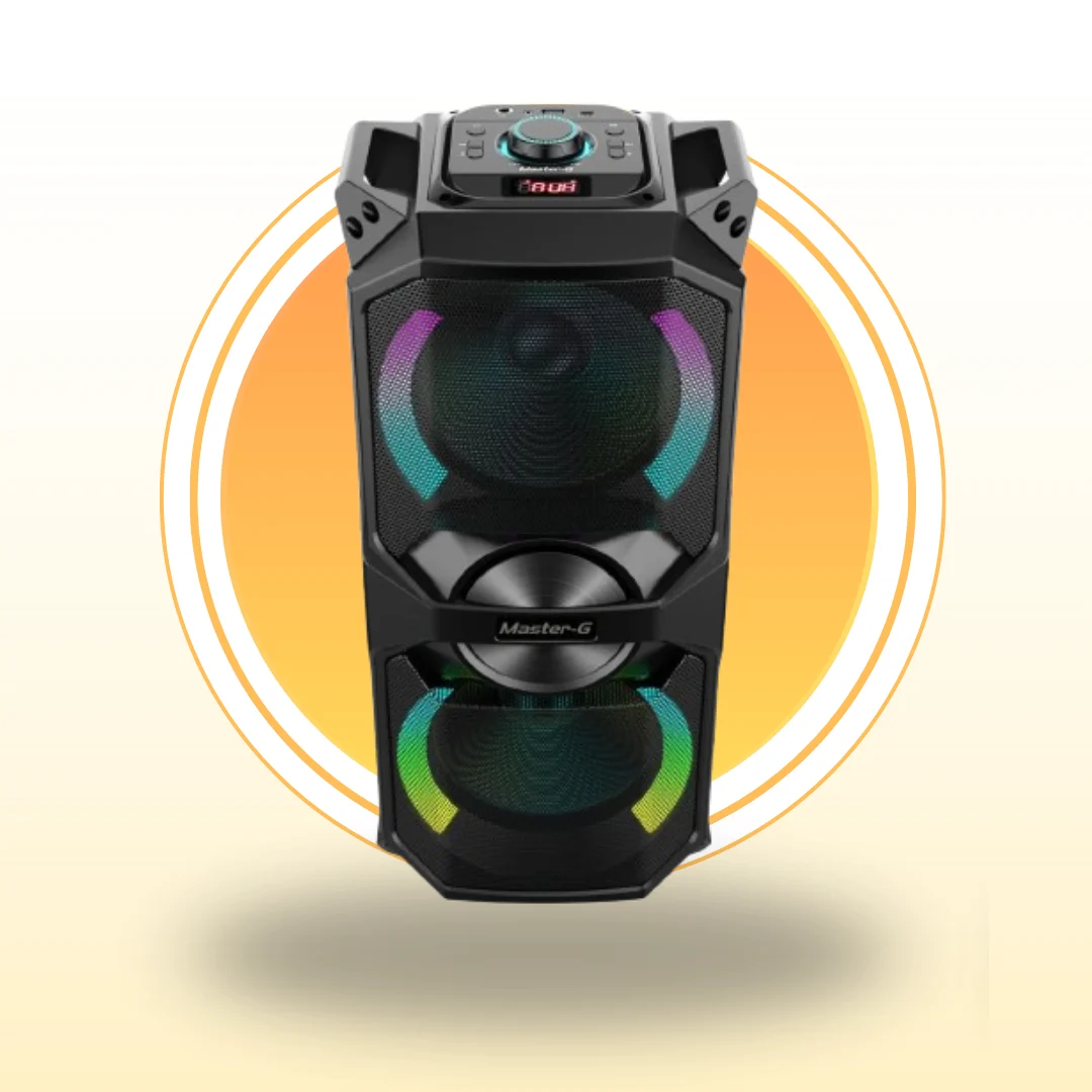 Parlante Karaoke Bluetooth V5.3 MGLUXOR 6,5 X2 Con Micrófono