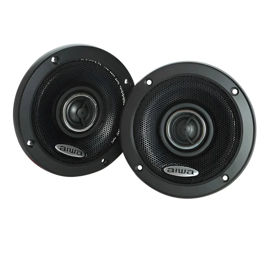 Parlantes Para Auto 10cm 2 Vías 150 Watts Aiwa Aws-1065p Color Negro