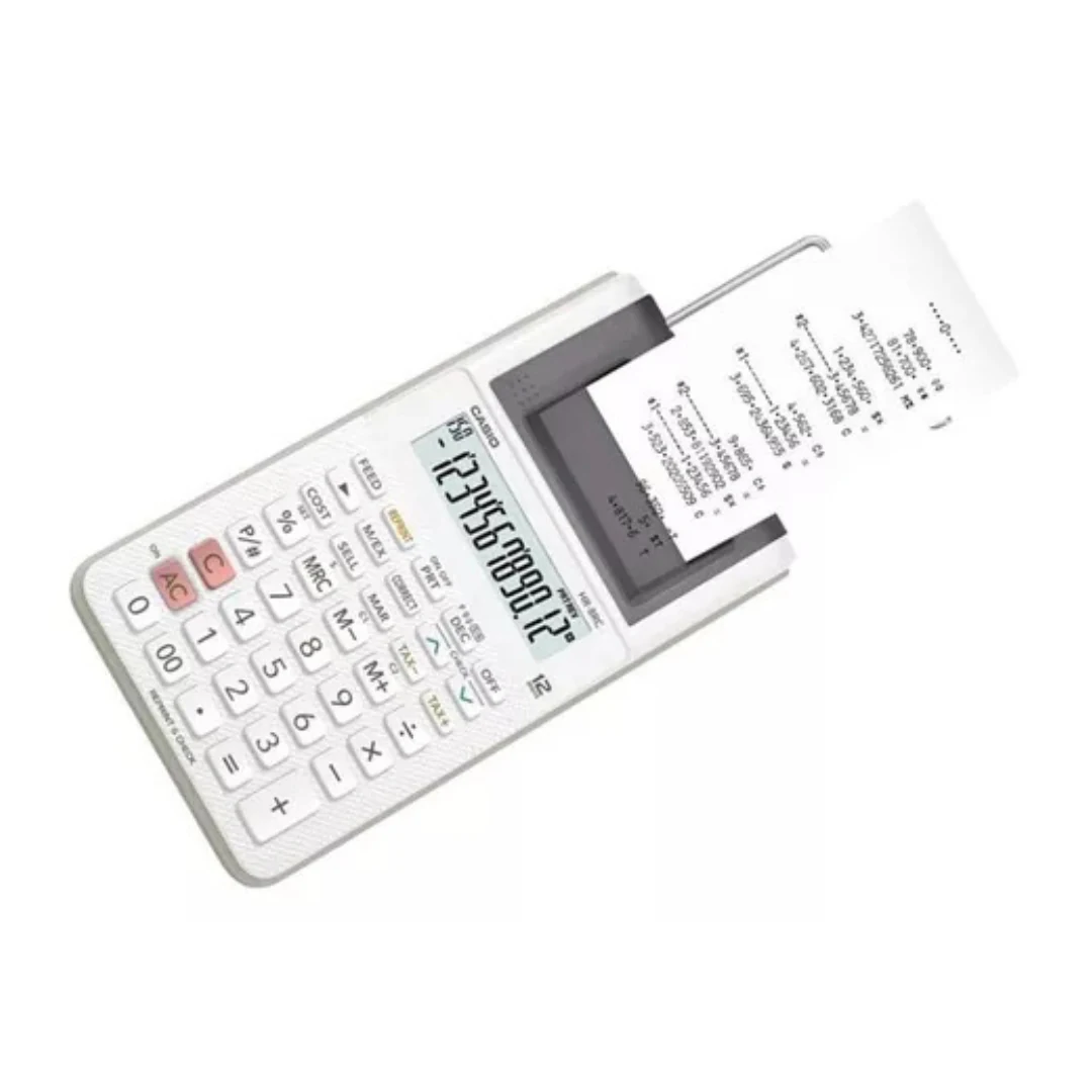 Calculadora Impresora Casio Hr-8rc Blanco. increible