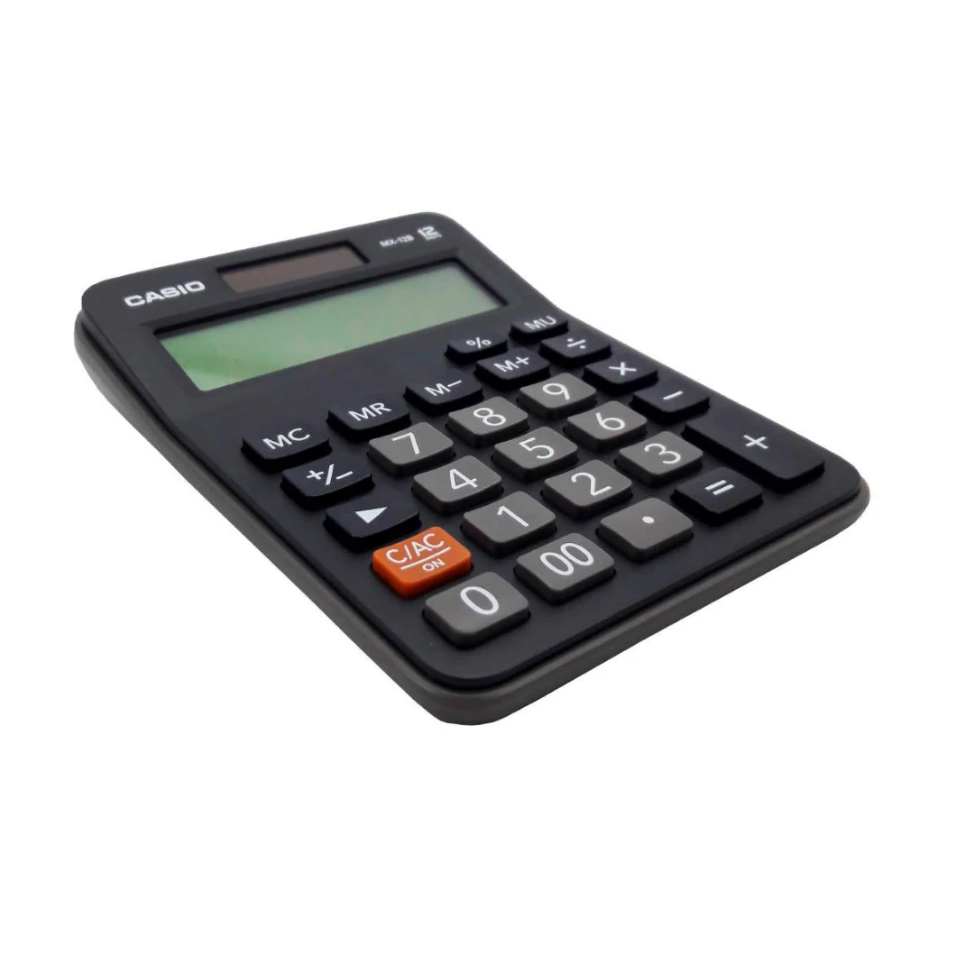 Calculadora De Sobremesa Casio Mx 120b W Dc Color Negro. increible