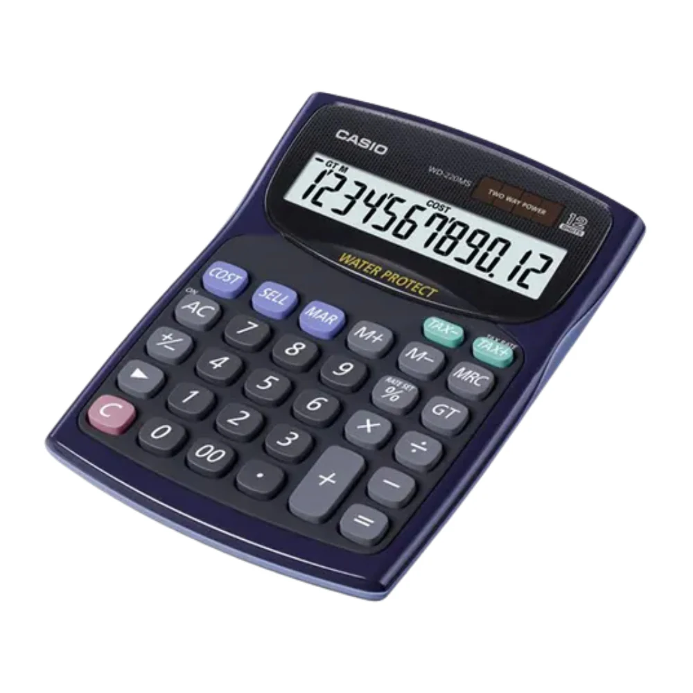 Calculadora De Sobremesa Casio Wd-220ms. INCREIBLE