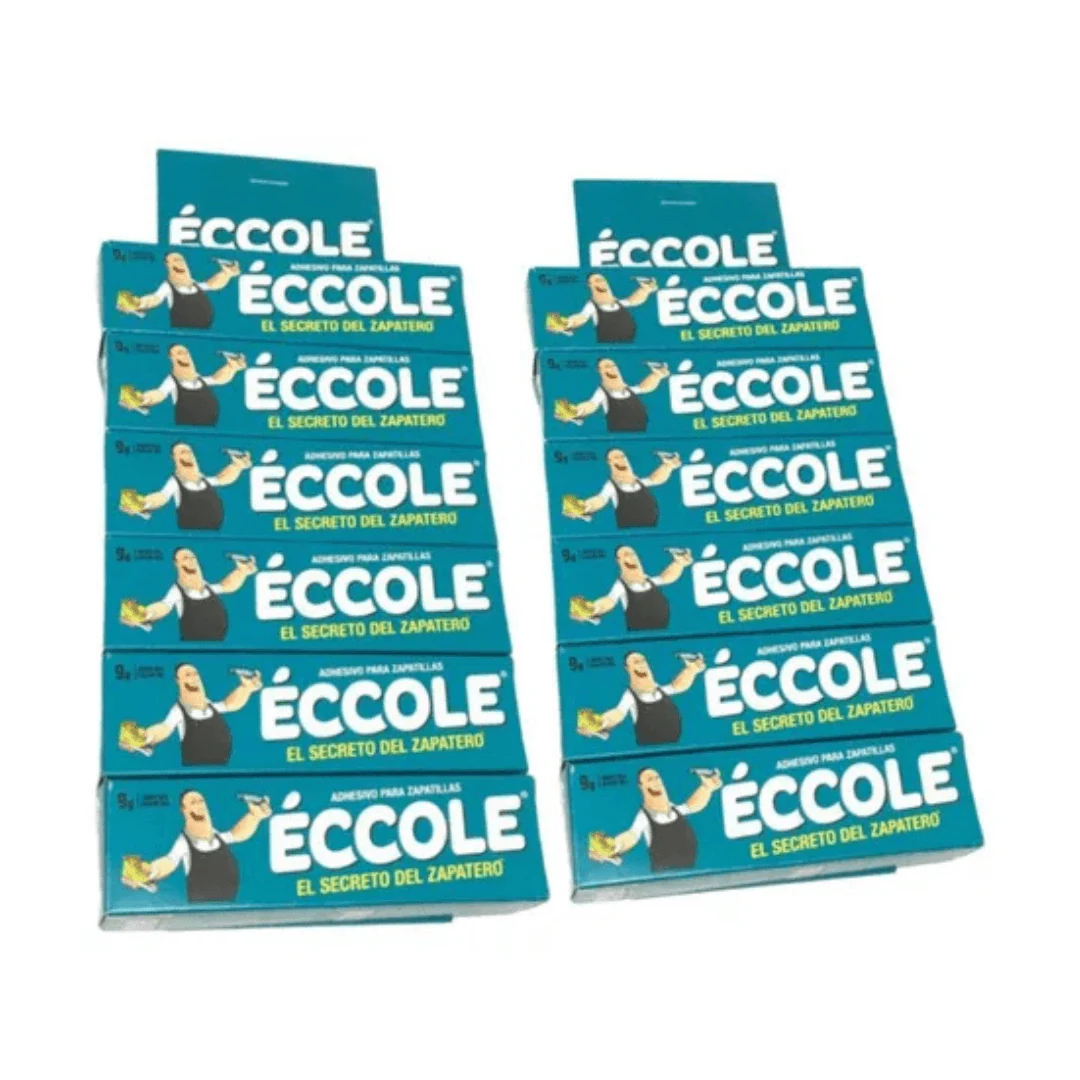 Pack 12 Adhesivo Pegamento Para Zapatillas Eccole 9g. increible
