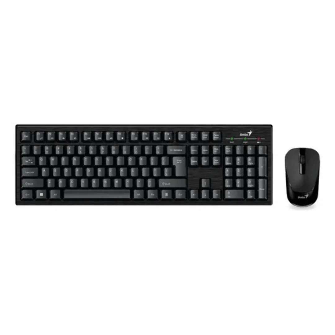 Combo Inalámbrico Teclado Y Mouse Genius Km 8101 Color Del Teclado Negro. INCREIBLE