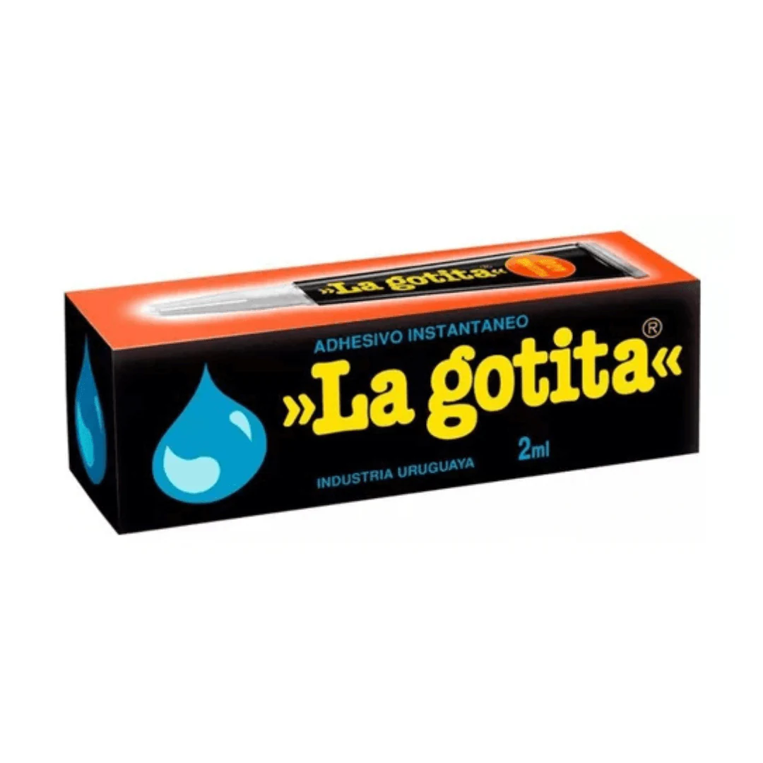 Pack 12 Pegamento La Gotita 2ml. INCREIBLE
