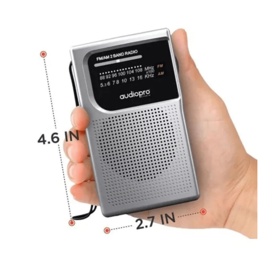 Radio Fm Portatil De Bolsillo Audiopro Ap02079. increible