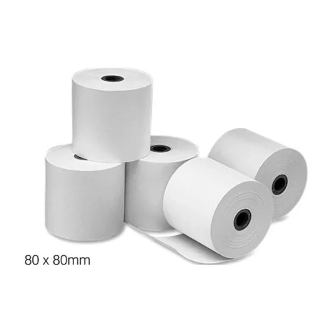 Rollo De Papel Termico Blanco 80*80 70gr 10 Unidades. increible