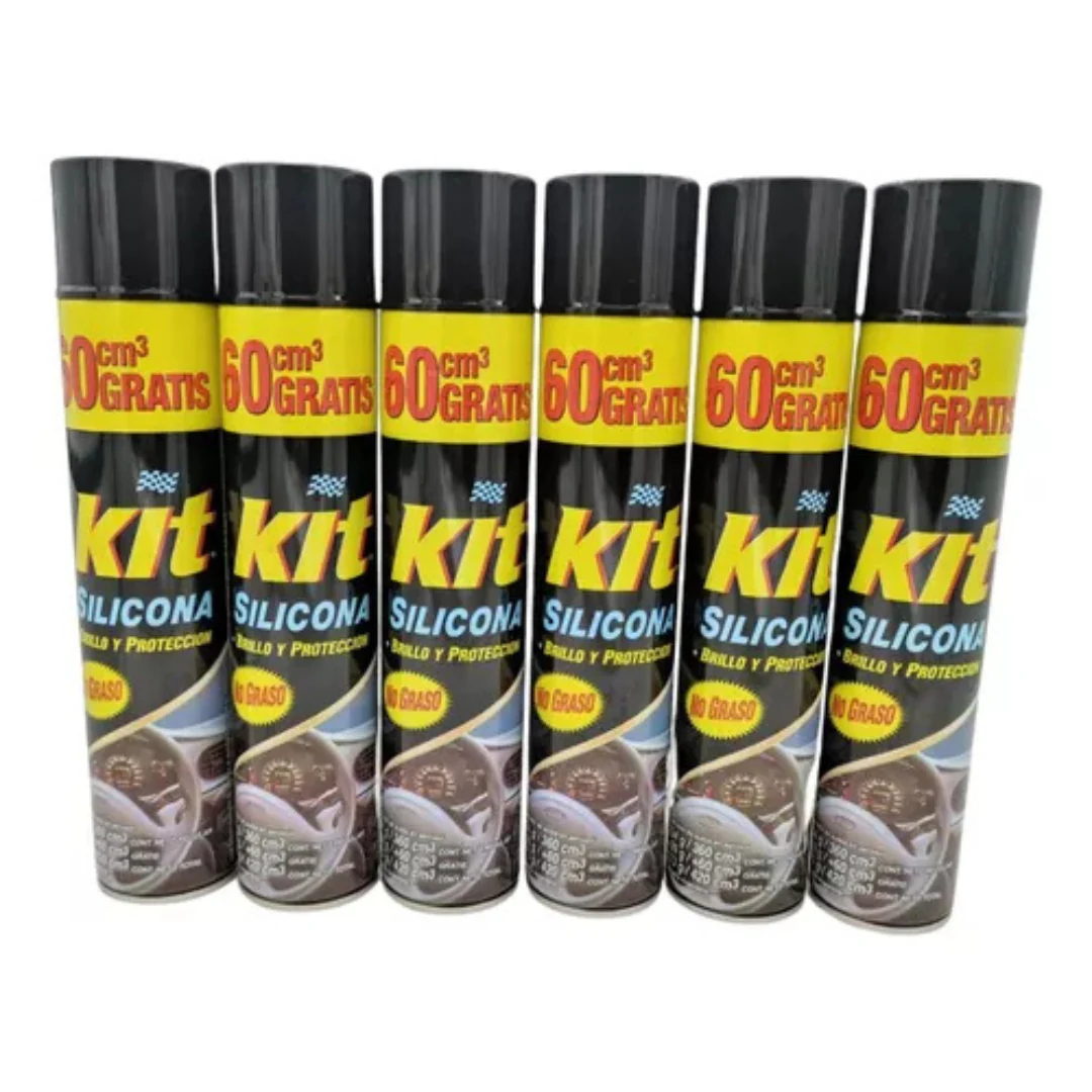 Silicona Para Autos Kit Aerosol 420 Ml Pack Por 12. increible