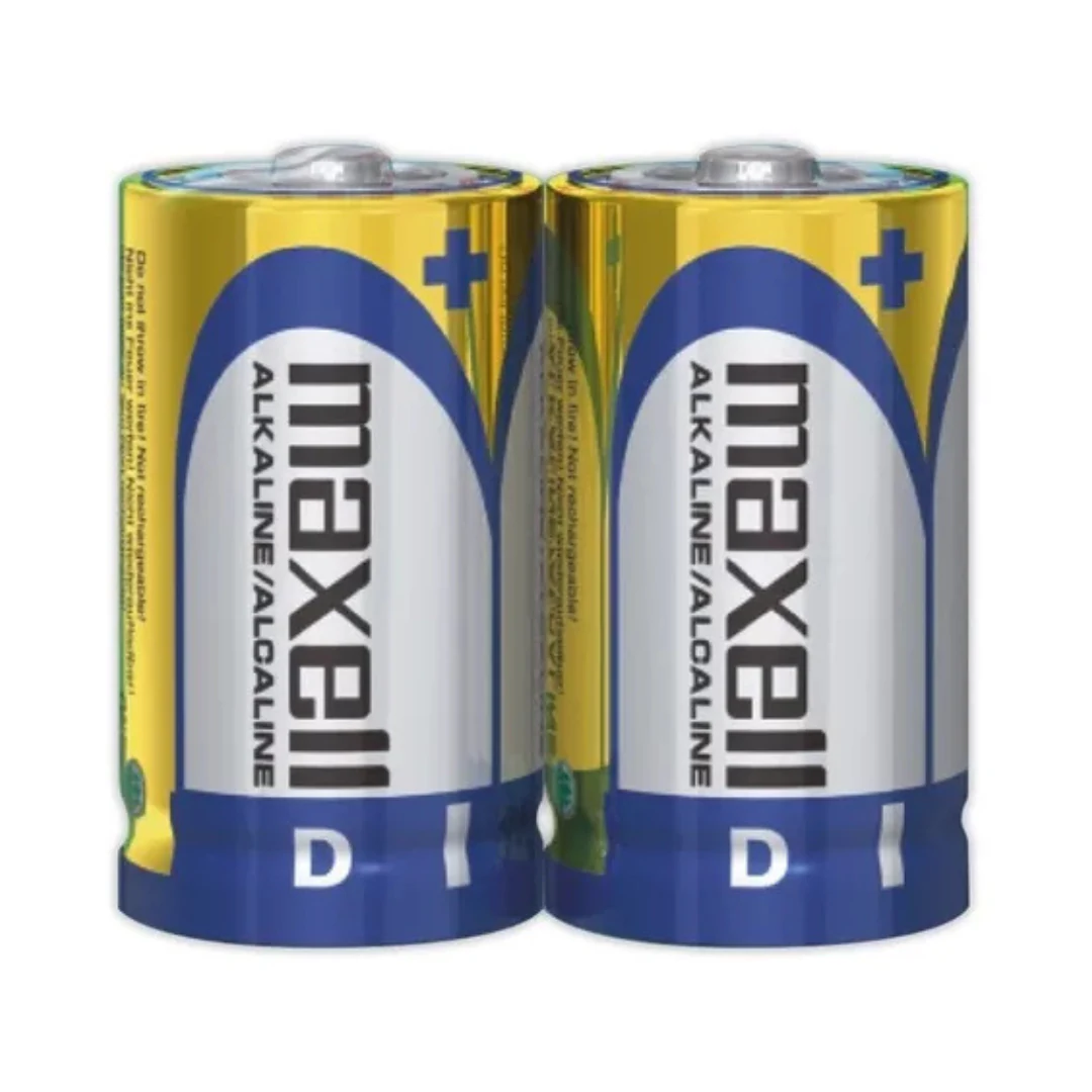 PILAS ALCALINA MAXELL PACK 2 PILAS TIPO D X2  1.5V. INCREIBLE