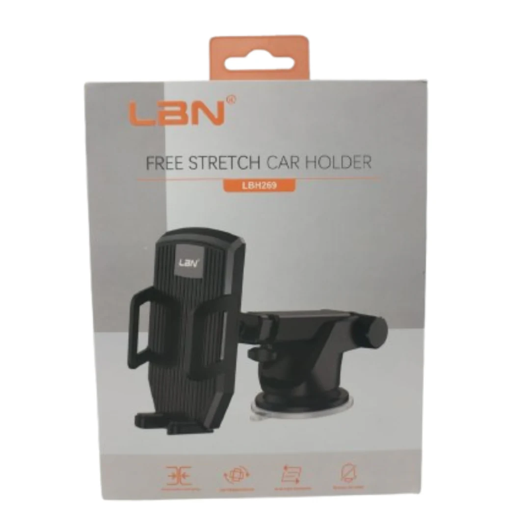 SOPORTE PORTA CELULAR PARA VEHICULOS LBN LBH269 NEGRO. INCREIBLE