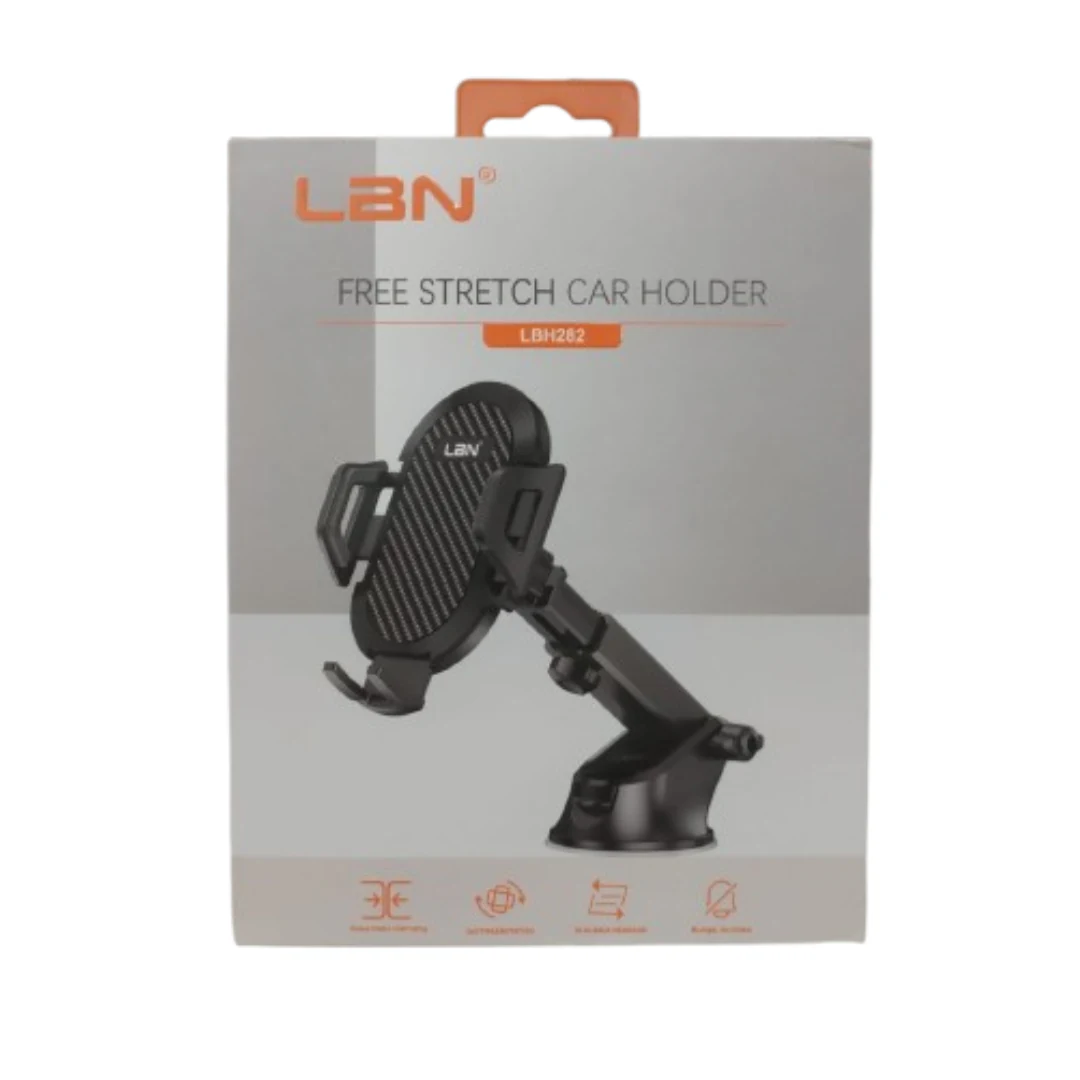 SOPORTE PORTA CELULAR PARA VEHICULOS LBN LBH282 NEGRO