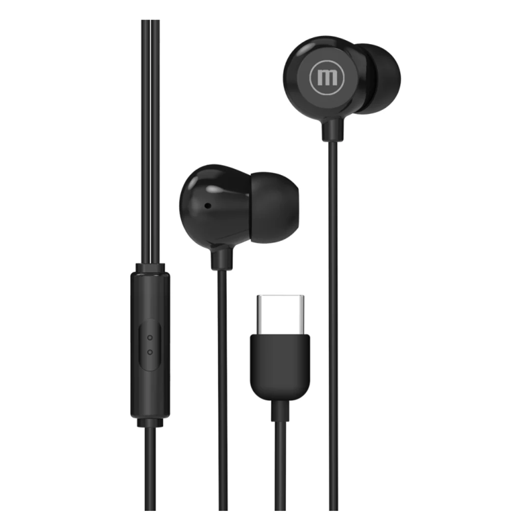 AUDIFONOS MANOS LIBRES MAXELL INBAX USB-C NEGRO
