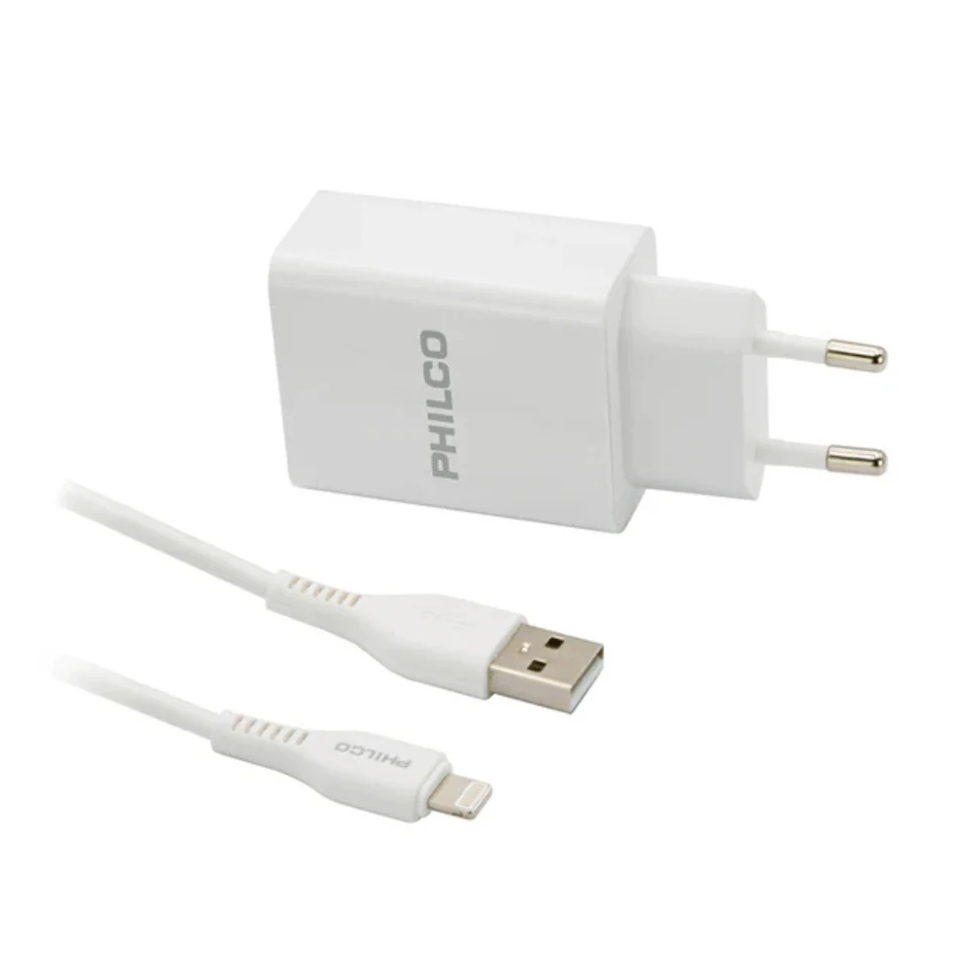 Potente Cargador USB-A a Lightning Philco Carga Rápida R1090: Eficiencia Garantizada Increíble