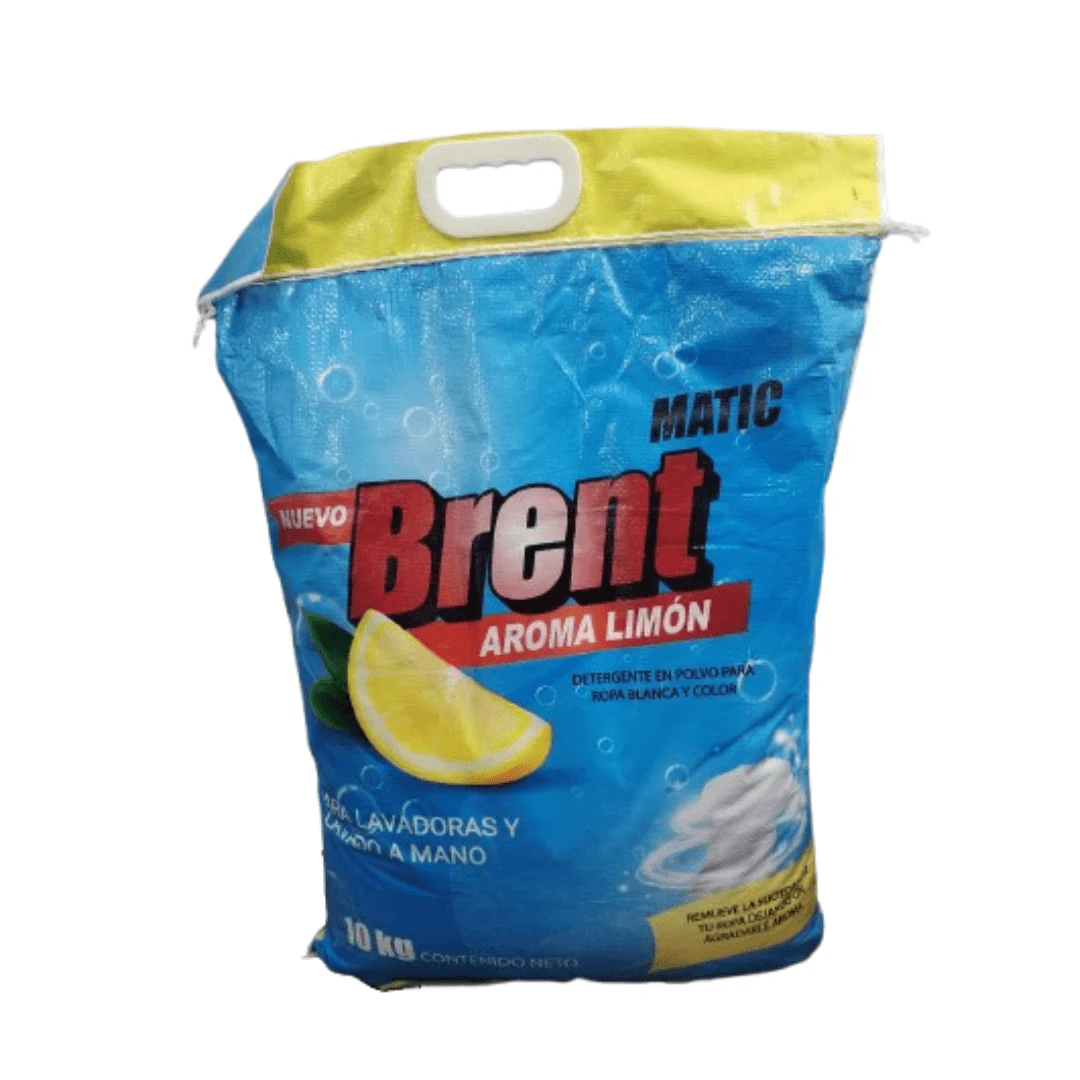 Brent Matic 10G: Increíble detergente en polvo Ropa Blanca & Color AROMA LIMÓN