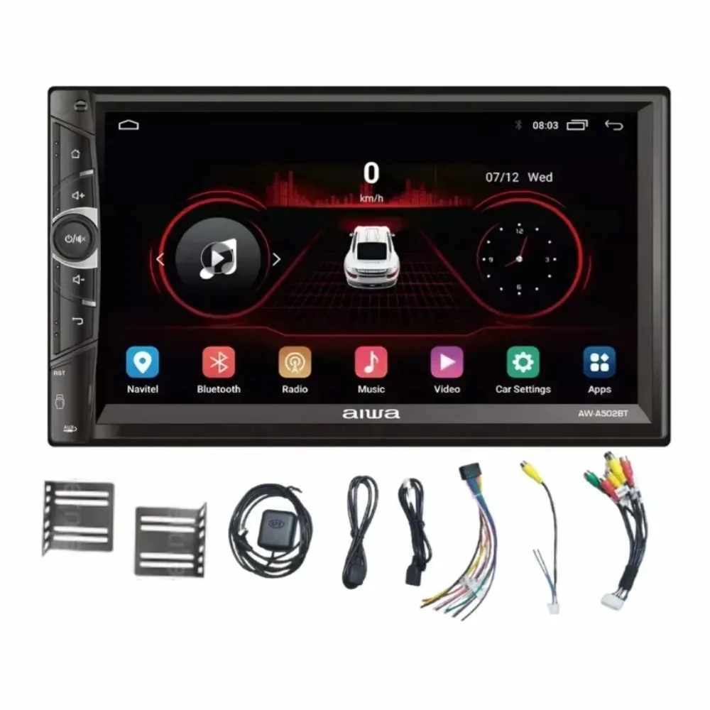 Radio Auto 2 Din Android Aiwa AWA502BT: Potencia y HD en 7 Pulgadas Increíble