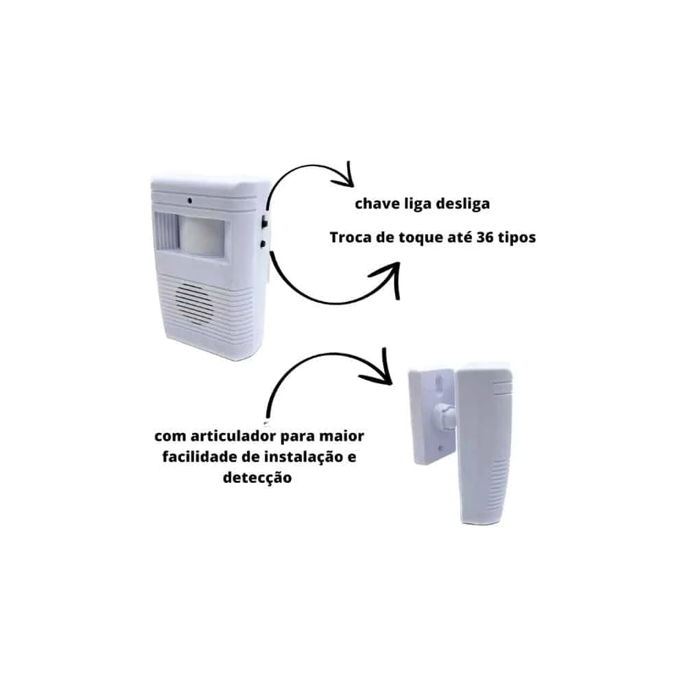 Alarma Inalámbrica V-Zorr ED-08 con Sensor Infrarrojo para Negocios: Protección Increíble
