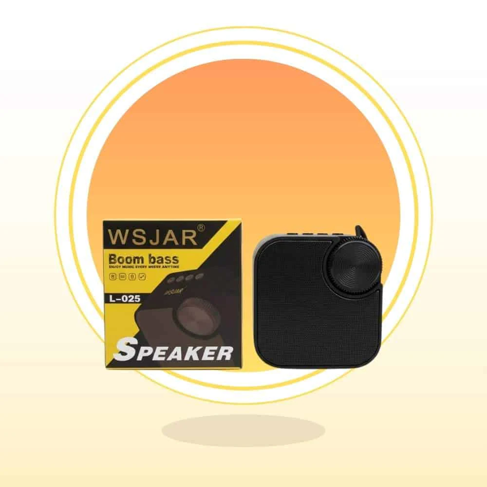El Increíble Parlante Wsjar L-025 Boom Bass Negro que Transformará tu Sonido