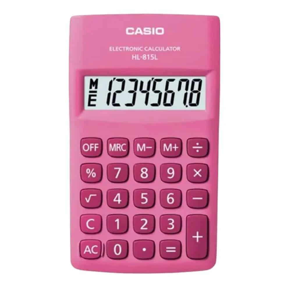 Calculadora Casio HL-815L PINK: Precisión Increíble y Eficiencia en la Palma de tu Mano