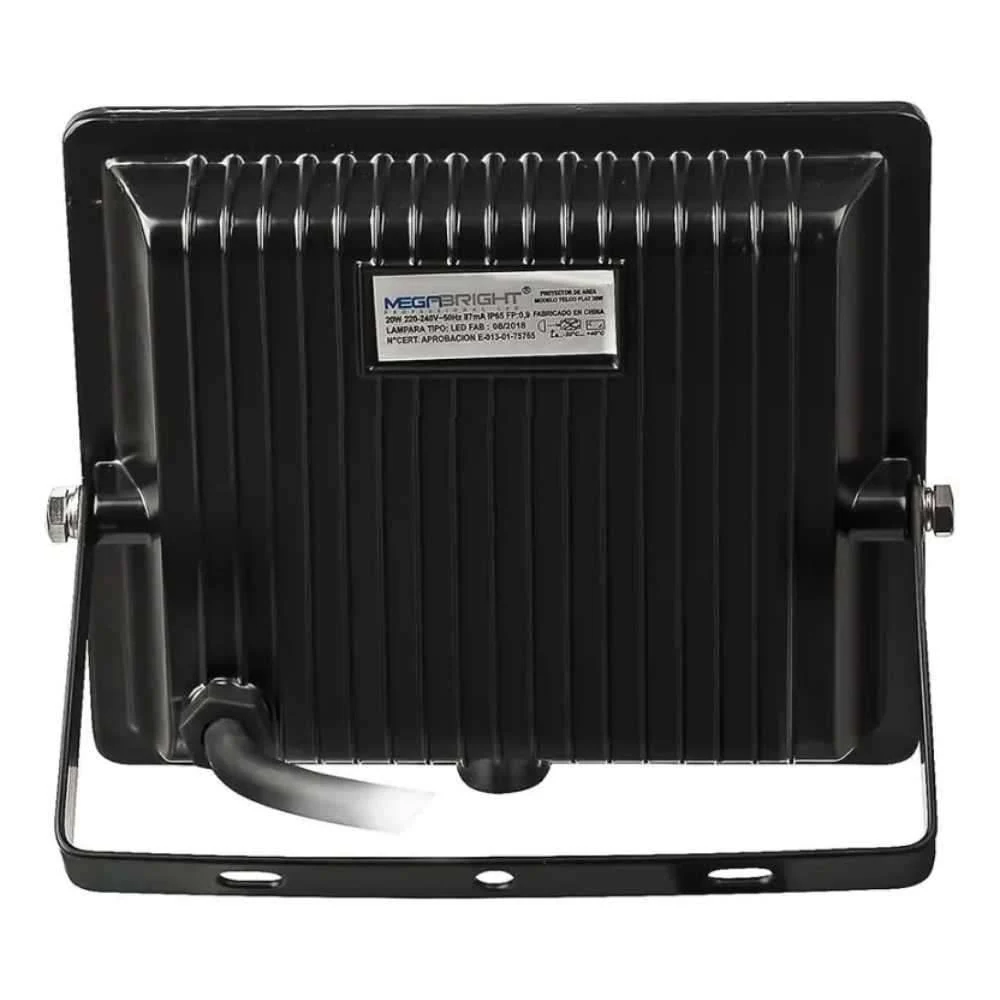 Foco Proyector Telco Flat LED 20W 3000K Calido Megabright: Innovación Técnica Increíble