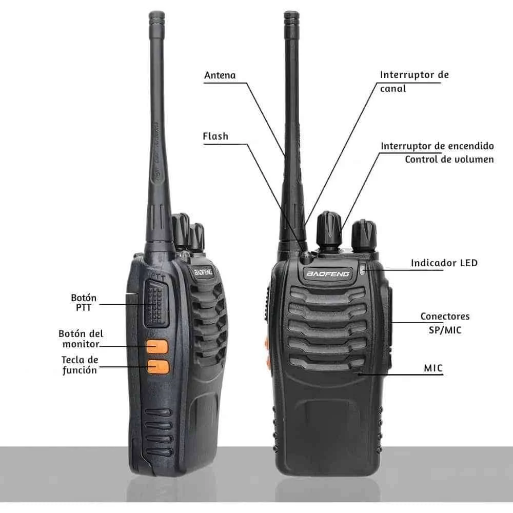 Walkie Talkie Recargable Baofeng BF-888S UHF: Comunicación Increíble