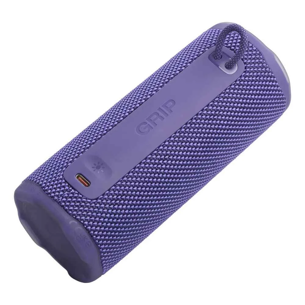 1 Parlante Portátil JBL GRIP Morado: Sonido Legendario y Resistencia Increíble para Aventureros