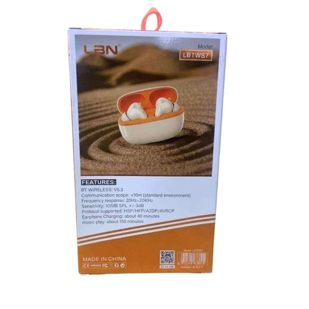 Audífonos Inalámbricos LBN LBTWS7 Beige Increíbles