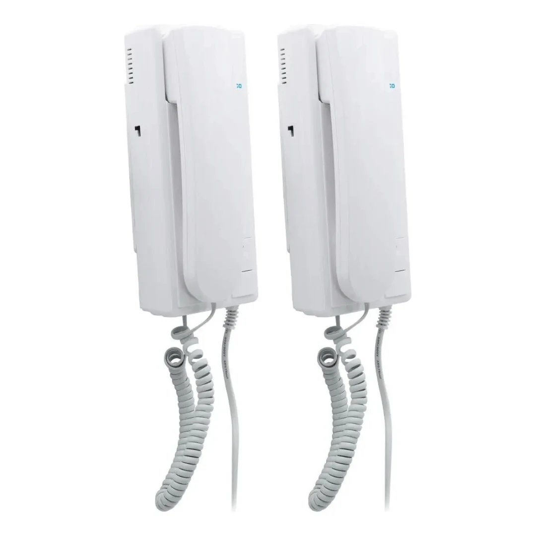 kit 2 citofonos punto a punto philco intercom 35ct000010 blanco. increible