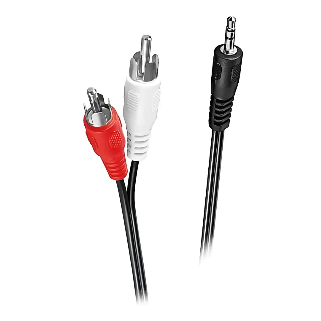Cable 2x1 Rca A Jack 35mm Gris 1.5m. increible