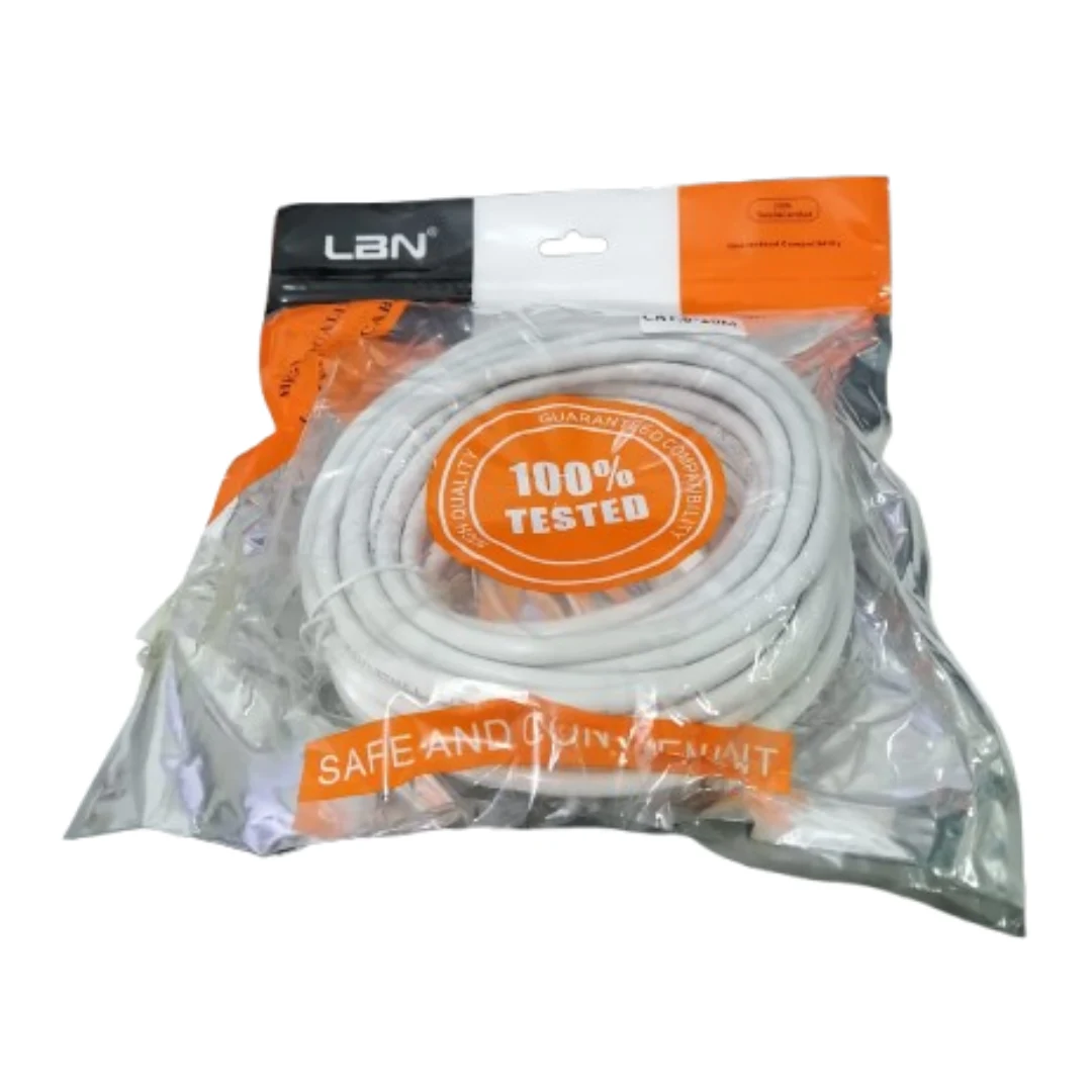 Cable De Red Lbn High Speed 10 Metros Blanco. increible